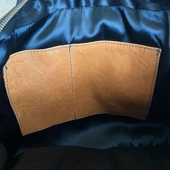 KIKI PEARL Brown & Black Leather and Cowhide Handbag - Picture 7 of 8